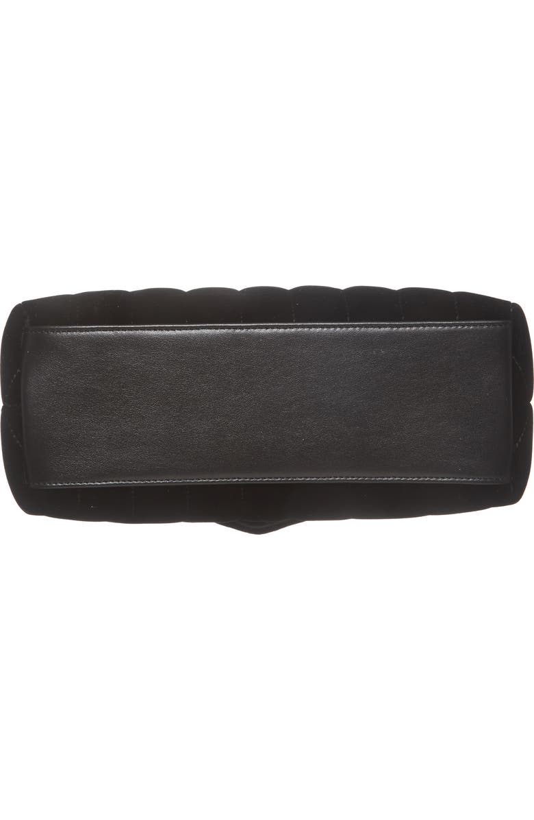 Saint Laurent Small Loulou Matelassé Velour Shoulder Bag, Alternate, color,