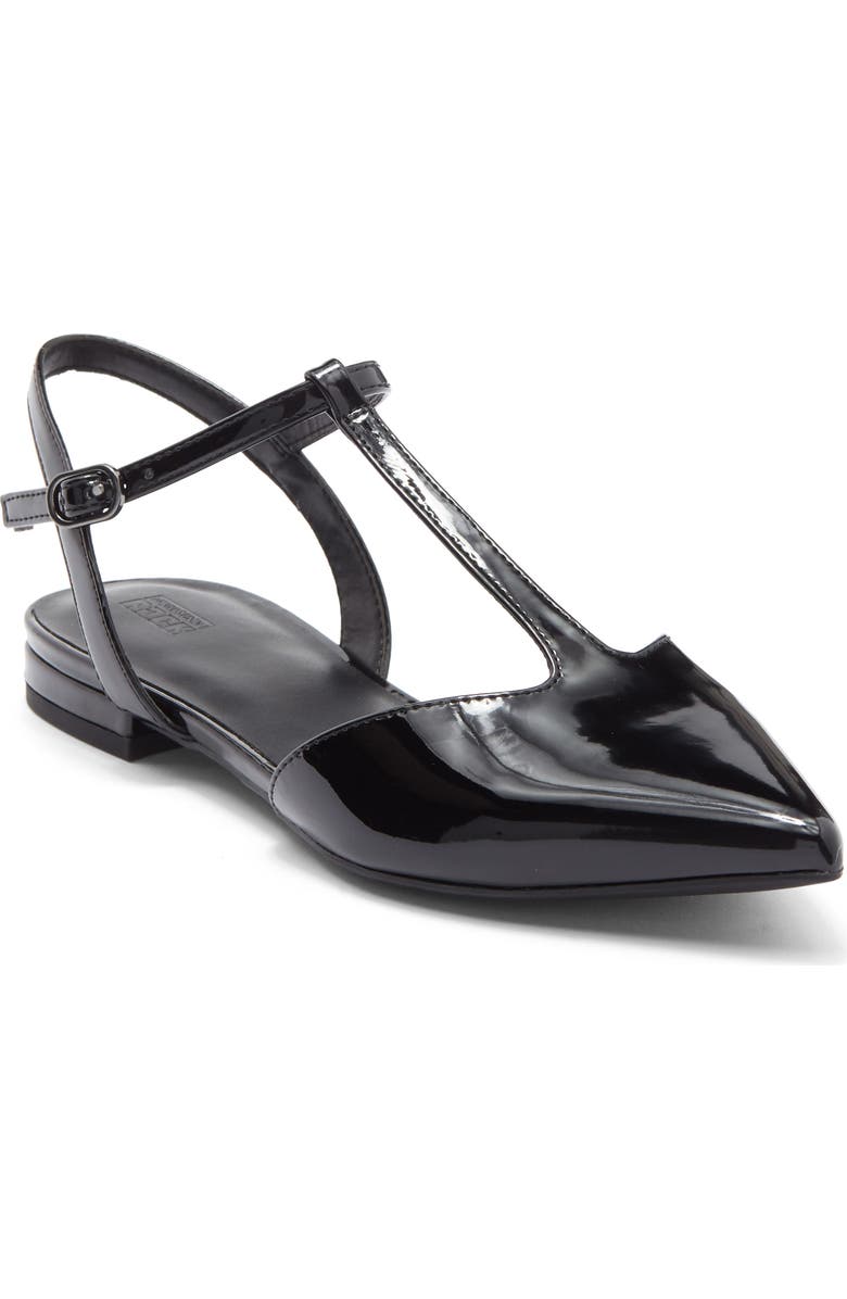 NORDSTROM RACK Beverly Pointed Toe Flat, Main, color, Black