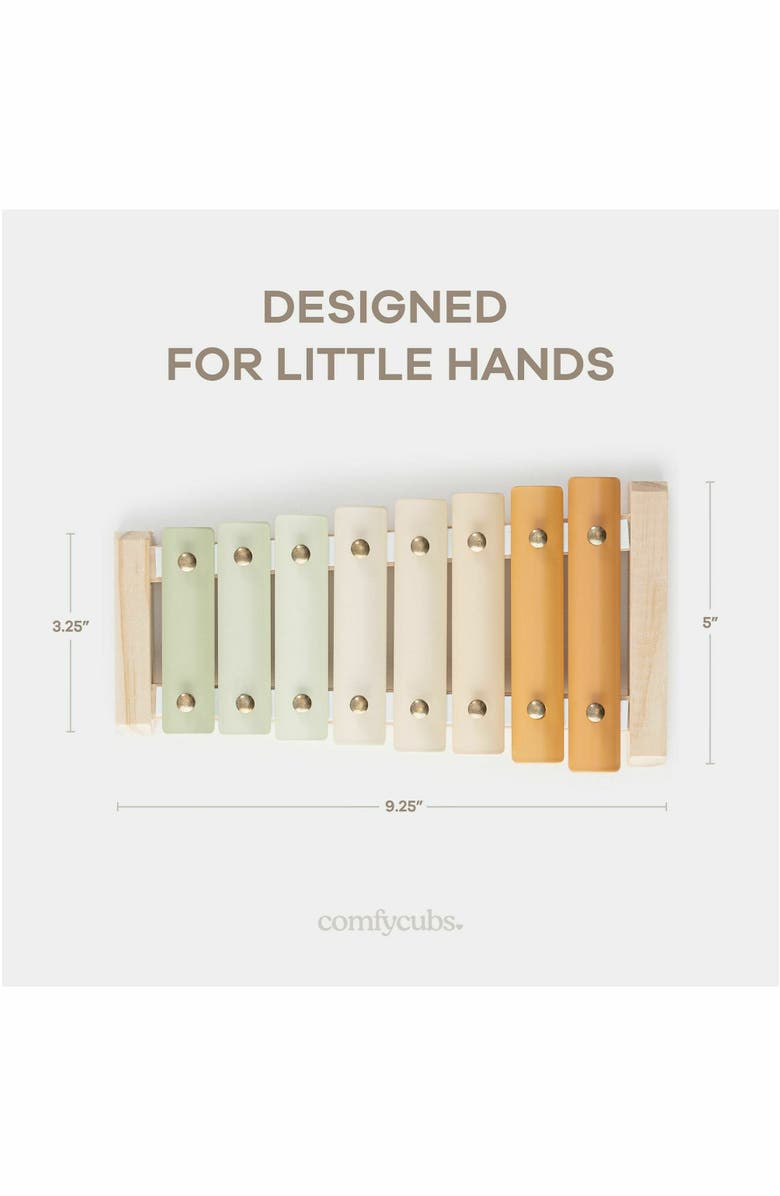 Comfy Cubs Xylophone for Kids, Percussion Instrument for Toddler Learning, Alternate, color, Multicolor