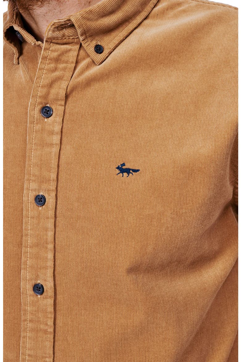 Haworth Corduroy Shirt, Alternate, color, Dijon