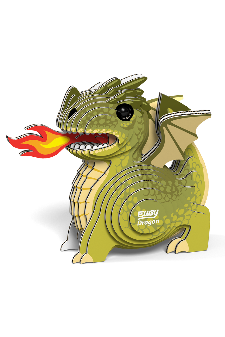 Dragon 3D Puzzle, Alternate, color, No Color