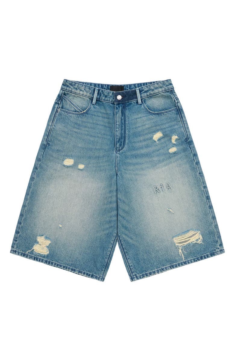 RtA Gustavo Oversize Denim Bermuda Shorts, Main, color,