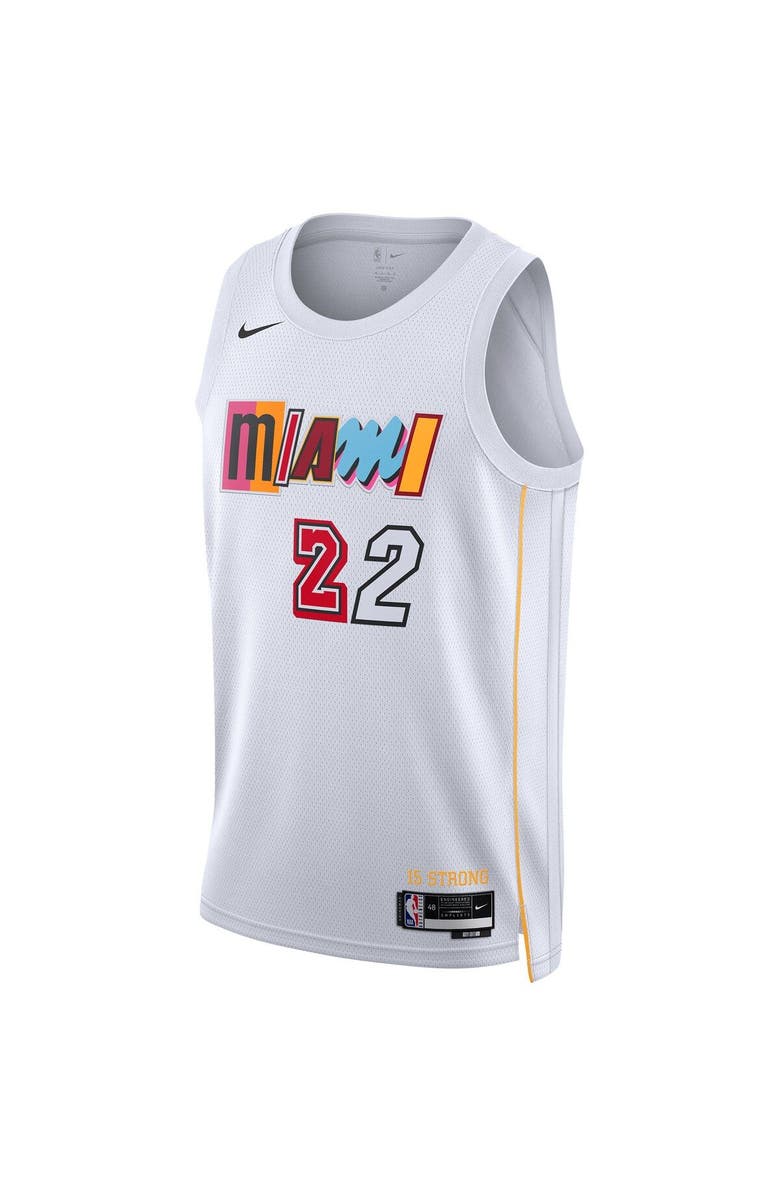 Nike Unisex Nike Jimmy Butler White Miami Heat 2022/23 Swingman Jersey - City Edition, Alternate, color, 