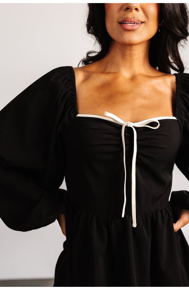 Baltic Børn Barcelona Tiered Dress, Alternate, color, Black