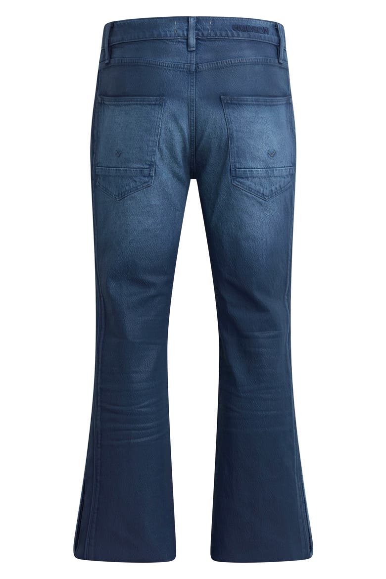 Walker Track Flare Jeans, Alternate, color, COATED NAVY