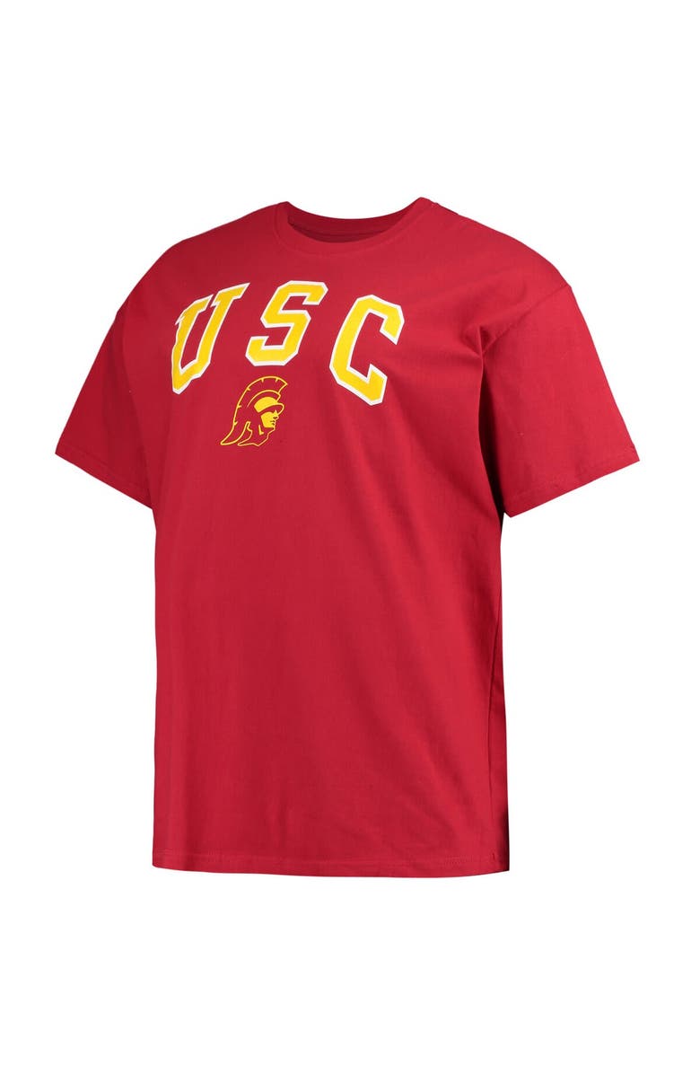 Champion Men's Champion Cardinal USC Trojans Big & Tall Arch Over Wordmark T-Shirt, Alternate, color,
