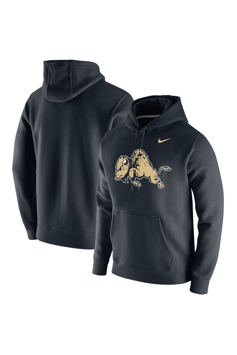 Men's Nike Black Colorado Buffaloes Vintage School Logo Pullover Hoodie, Main, color, Black