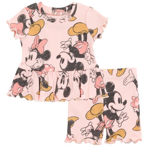 Ribbed T-Shirt & Shorts Set