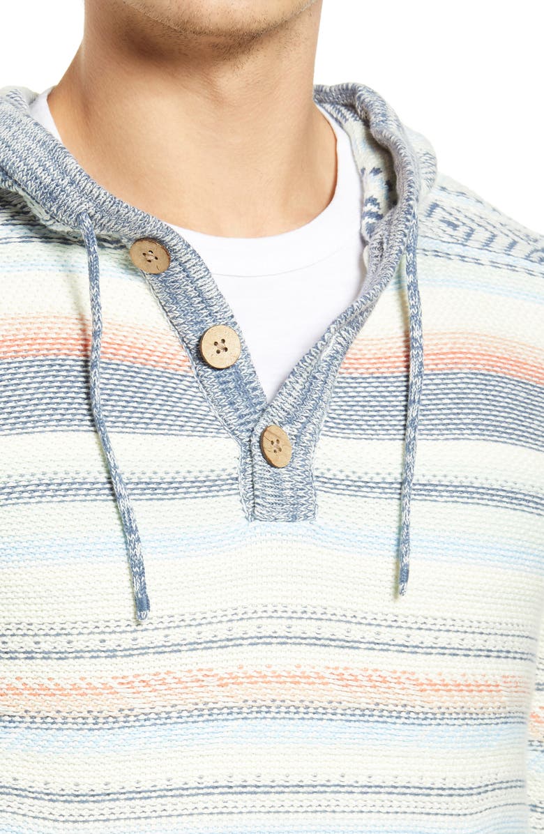 Faherty Cove Stripe Sweater Hoodie, Alternate, color, 