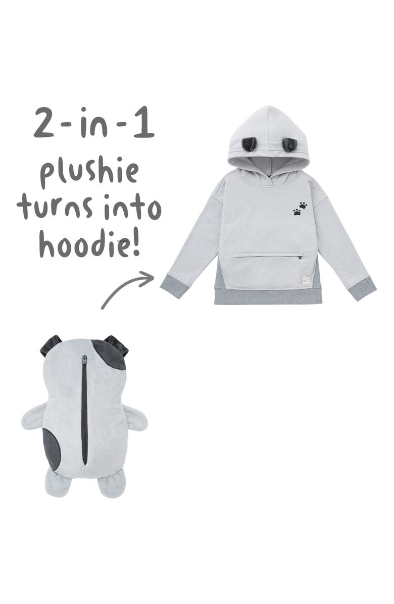 Cubcoats Cubocats Kids' Pimm the Puppy 2-in-1 Stuffed Animal Hoodie, Alternate, color,