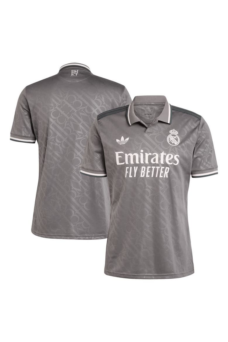 Men's adidas Originals  Charcoal Real Madrid 2024/25 Third Replica Jersey, Alternate, color, Charcoal