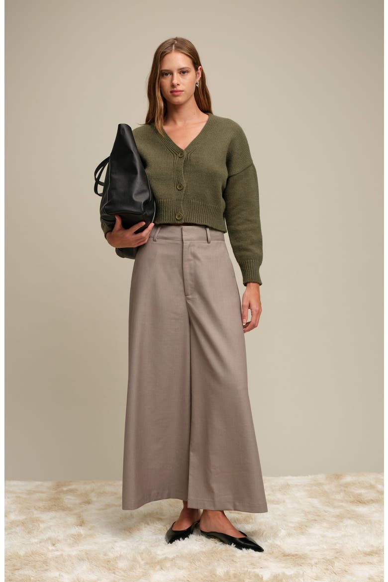 Martin Pleated Wide Leg Pants, Alternate, color, LIGHT GREY