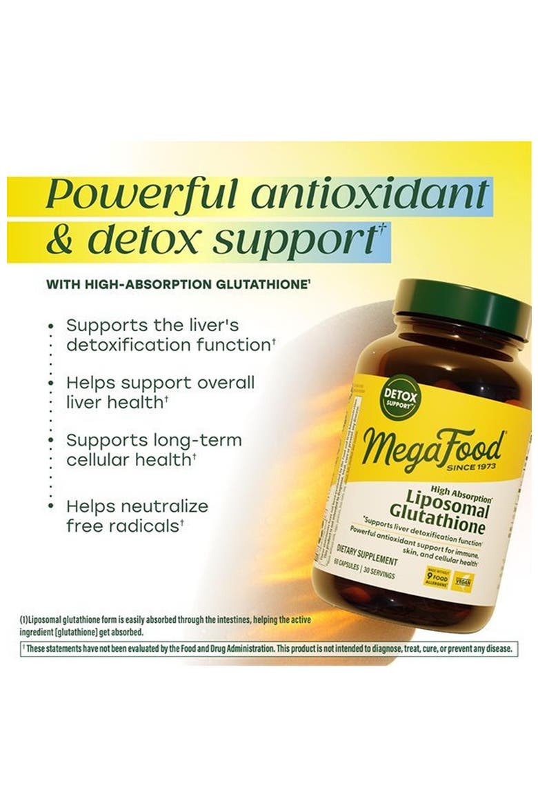 High Absorption Liposomal Glutathione, Liver Detox & Antioxidant Support, Vegan, 60 Capsules, Alternate, color, None