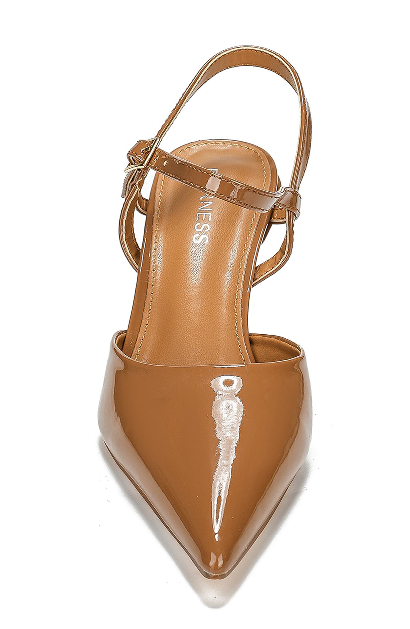 BERNESS Celine Ankle Strap Pump, Alternate, color, Camel