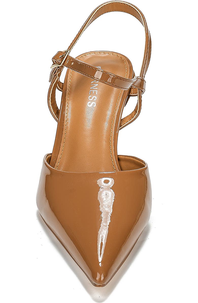 BERNESS Celine Ankle Strap Pump, Alternate, color, Camel