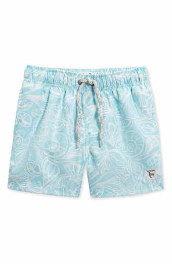 THE ENDLESS SUMMER Kids' Shell Print Volley Swim Trunks