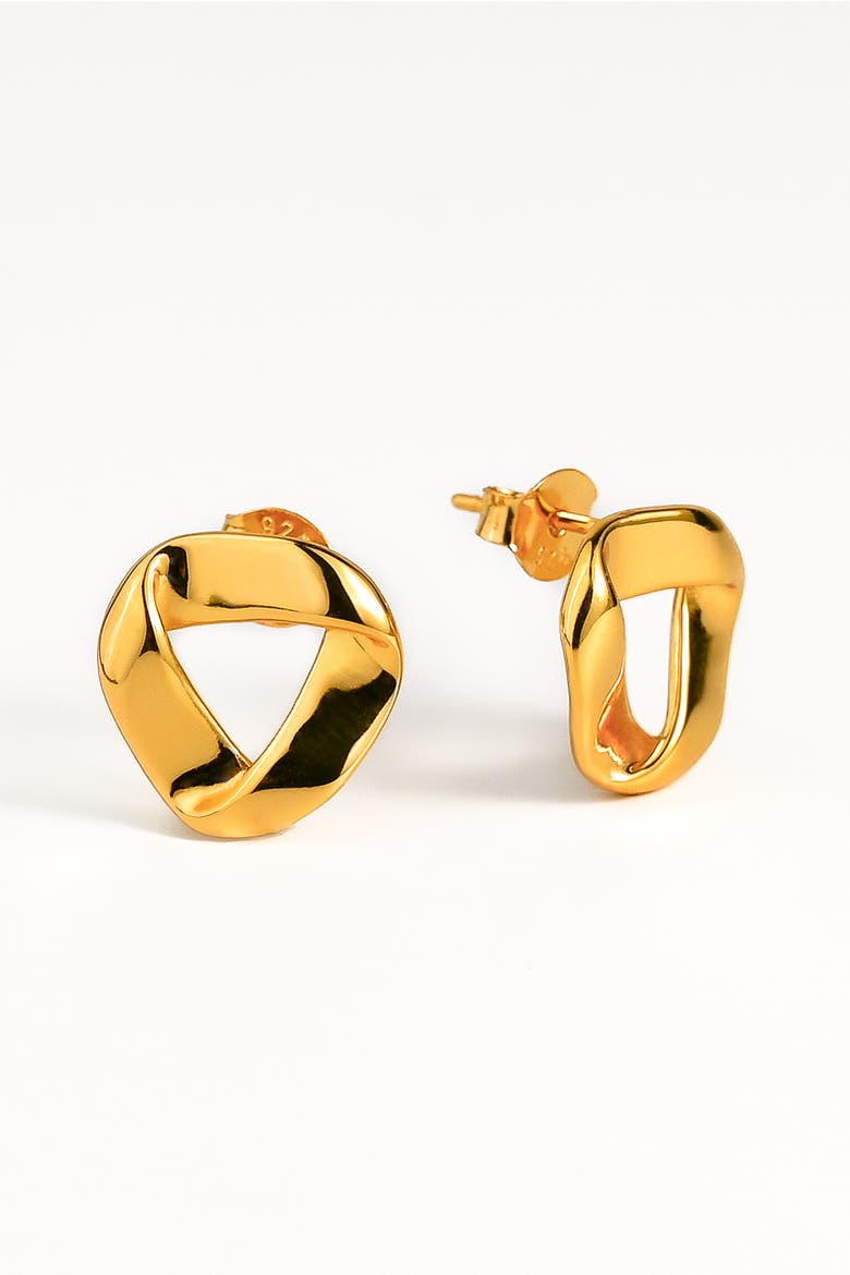 Trisca Studs, Main, color, Gold