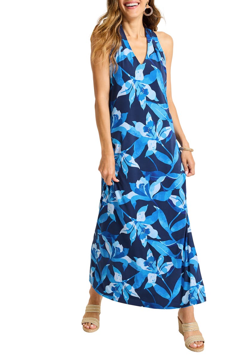 Tommy Bahama Sandy Seaside Brights Floral Sleeveless Maxi Dress, Main, color, 