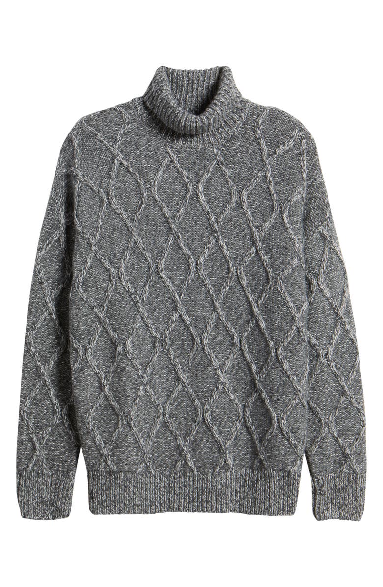 BOSS Estupendo Diamond Stitch Sweater, Alternate, color, Medium Grey