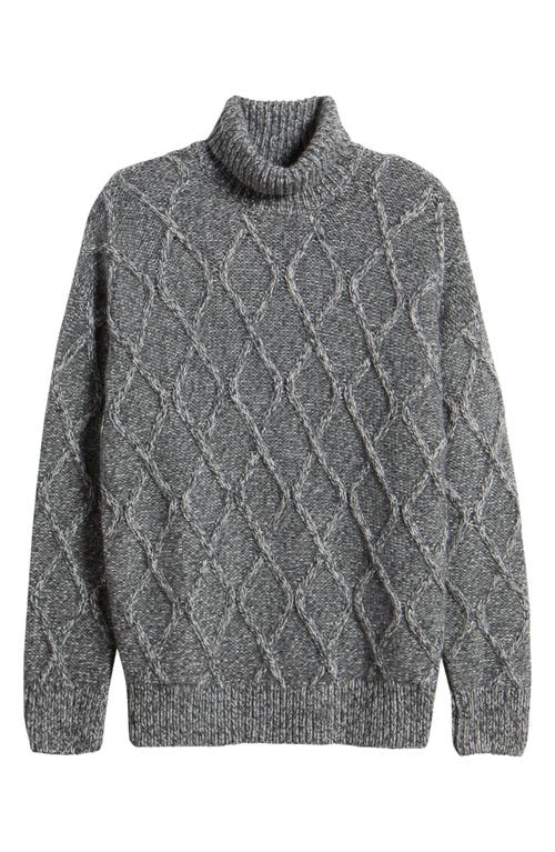 Shop Hugo Boss Boss Estupendo Diamond Stitch Sweater In Medium Grey