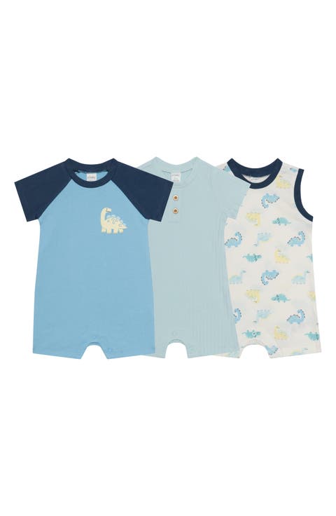 Assorted 3-Pack Animal Rompers