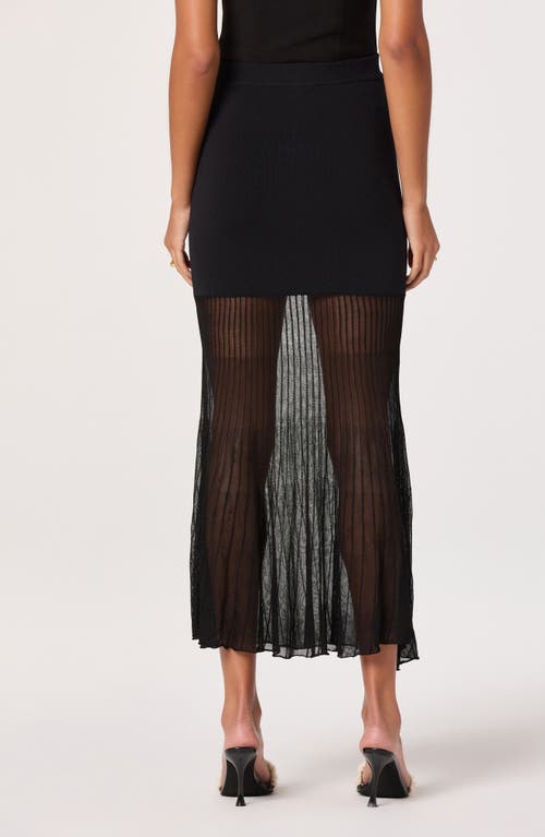Astr The Label Contrast Knit Skirt In Black