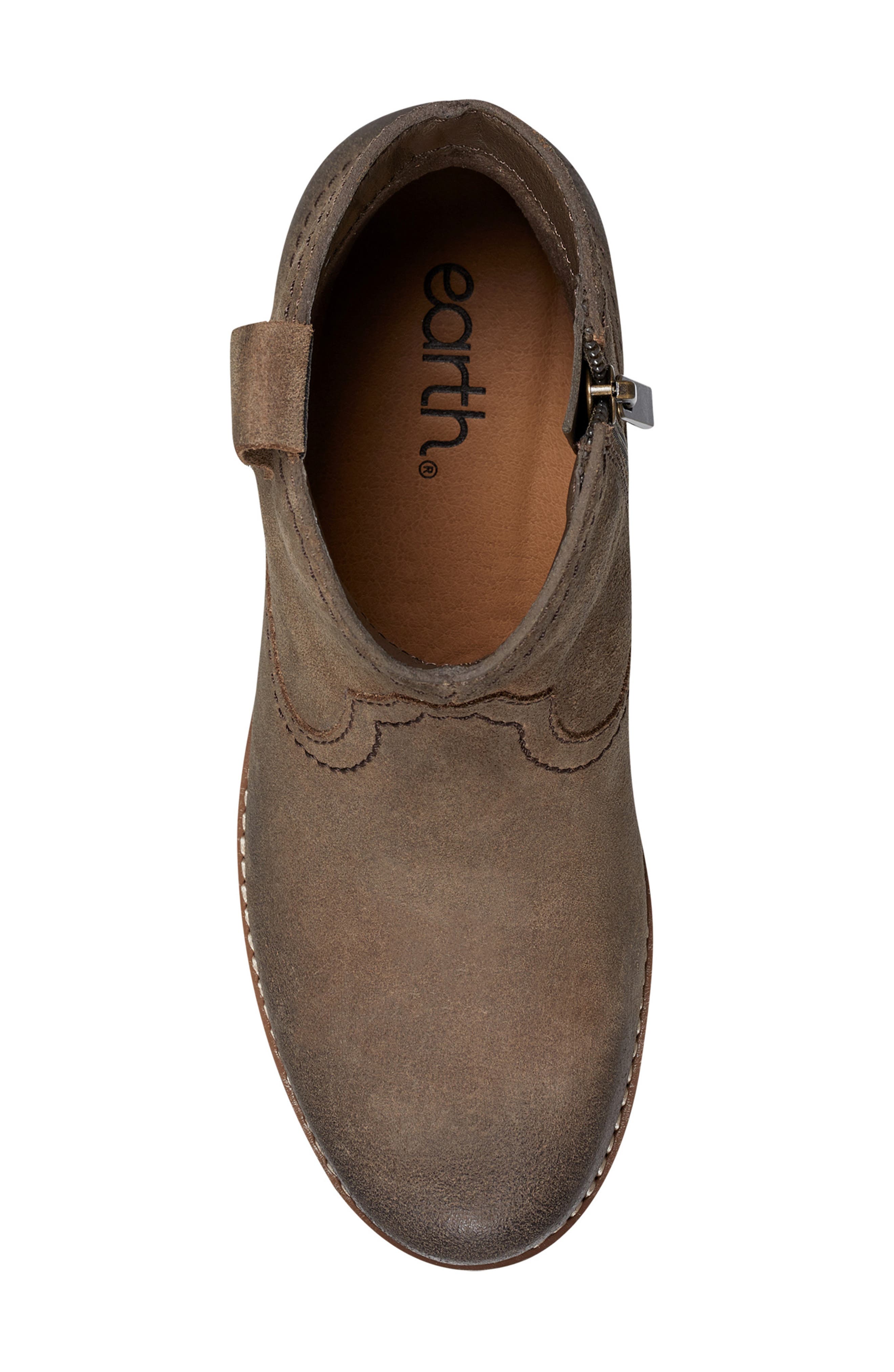 Earth<sup>®</sup> Irene Block Heel Zip Bootie, Alternate, color, Brown