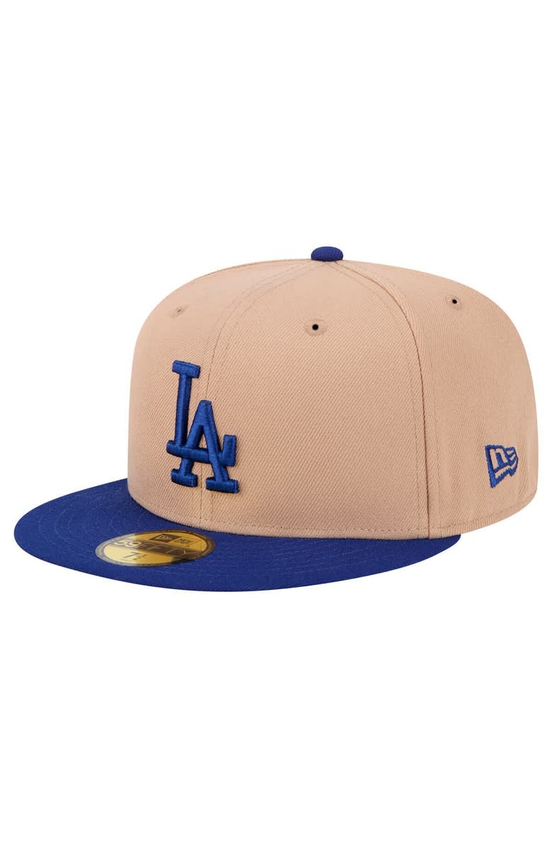 New Era Men's New Era Khaki Los Angeles Dodgers 59FIFTY Fitted Hat, Main, color, Khaki