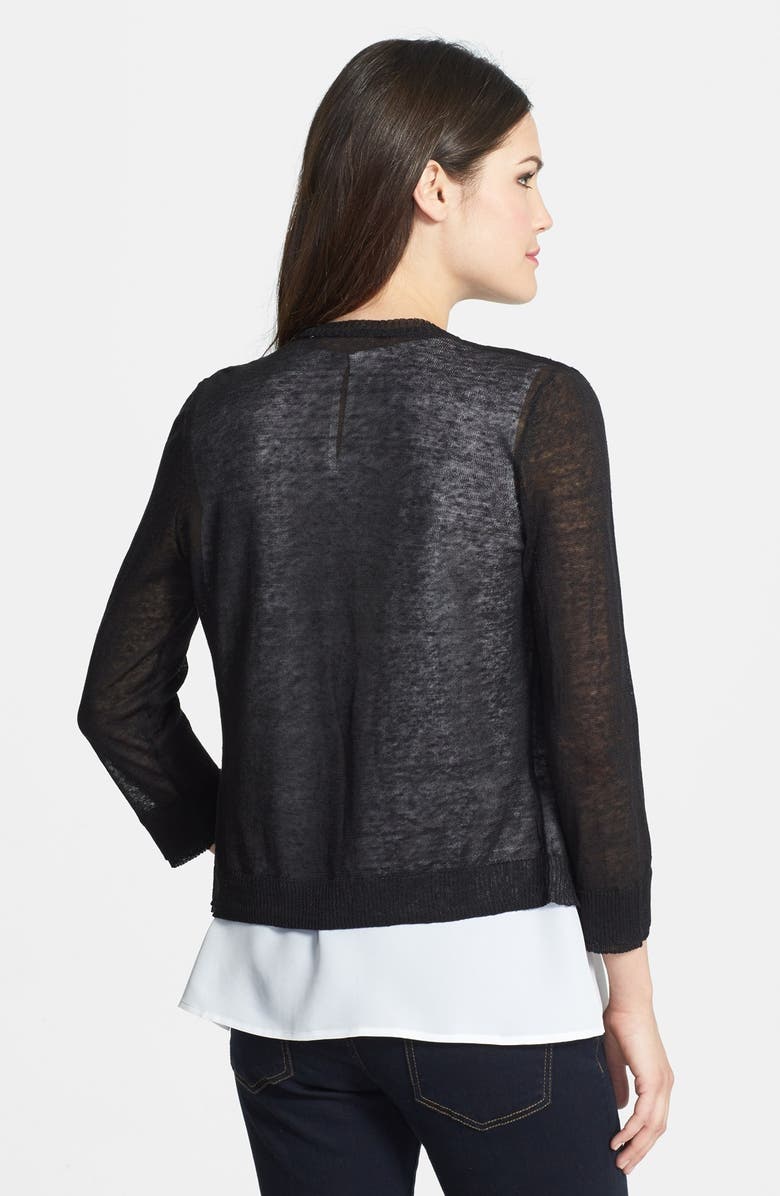 NIC+ZOE Double Trim Cardigan, Alternate, color,