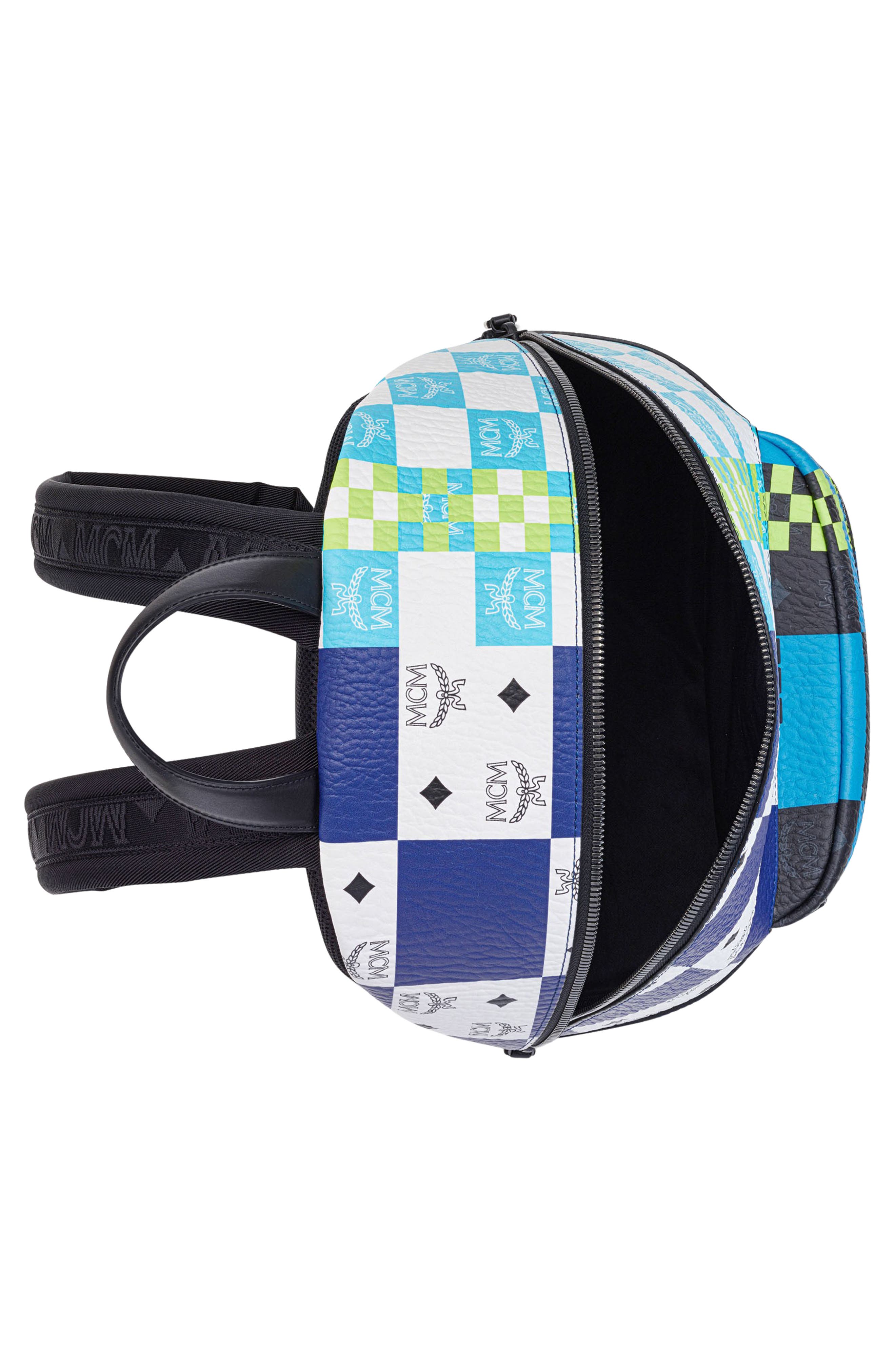 MCM Medium Stark Visetos Coated Canvas Backpack, Alternate, color, 