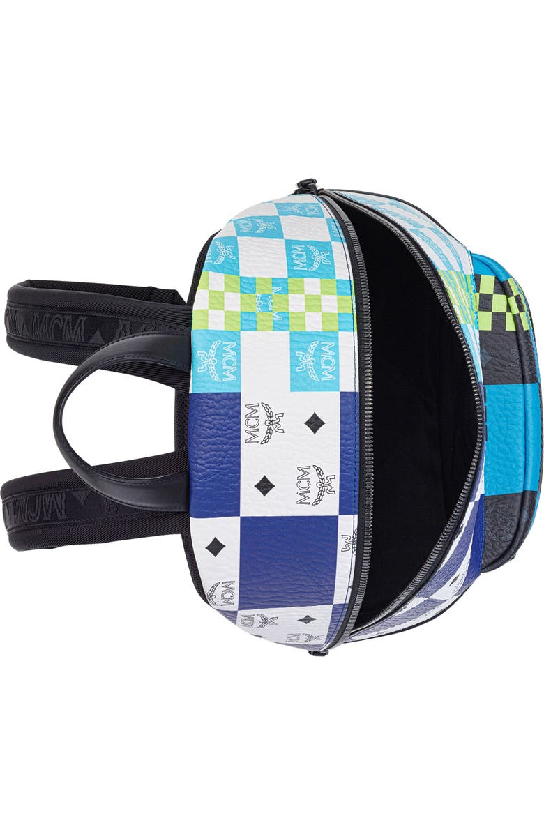 MCM Medium Stark Visetos Coated Canvas Backpack, Alternate, color,