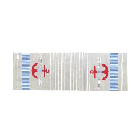 Anchor Stripe Dining Table Runner