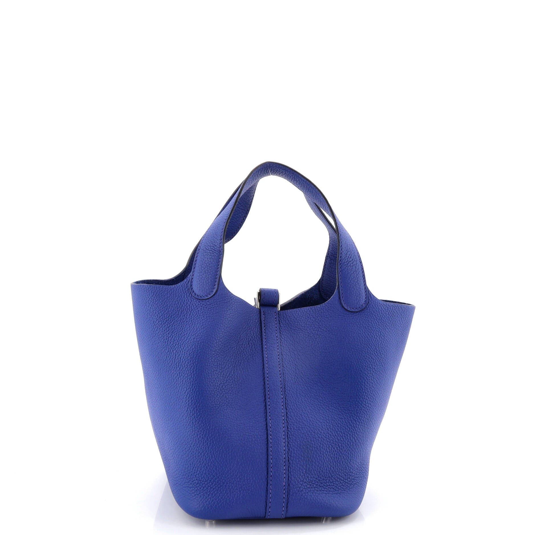 Pre-Owned Hermes Picotin Lock Bag Maurice PM, Alternate, color, Bleu Royal