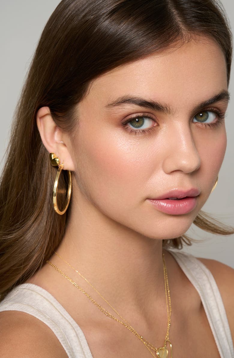 Bony Levy 14K Gold Large Tube Hoop Earrings, Alternate, color, 14K Yellow Gold