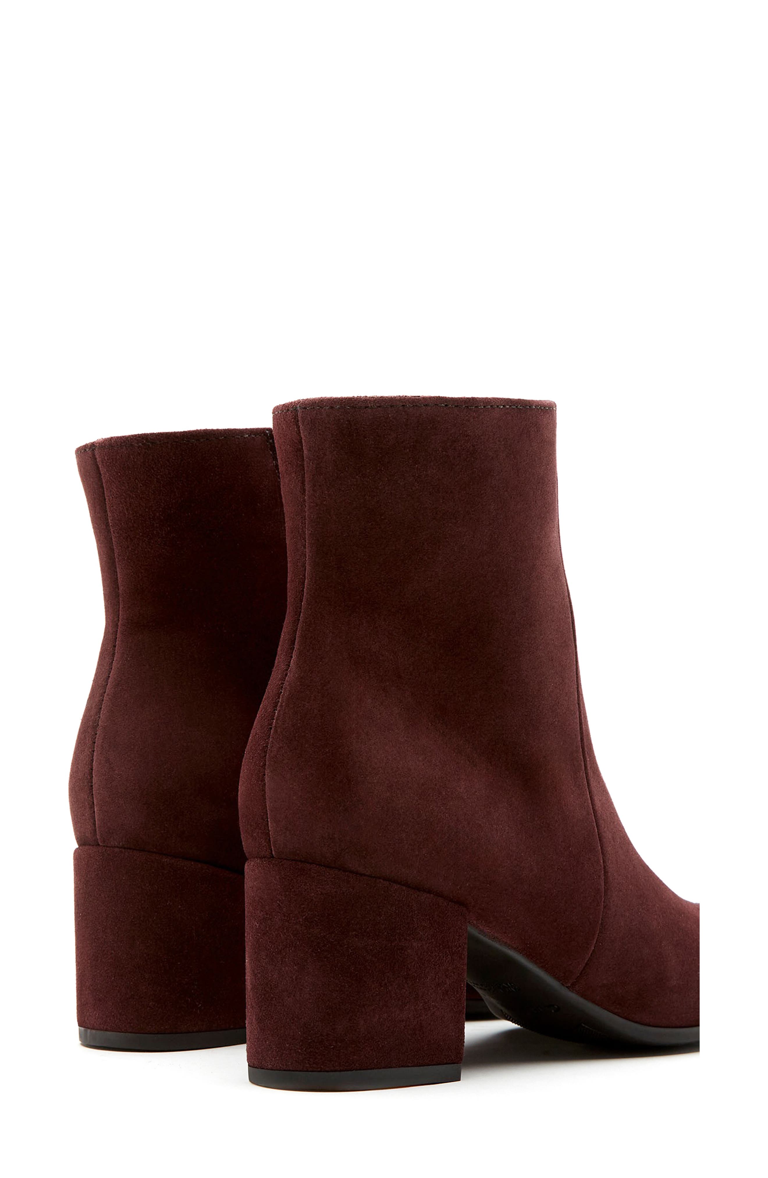 La Canadienne Joanie City Dry<sup>™</sup> Waterproof Bootie, Alternate, color, Wine Suede