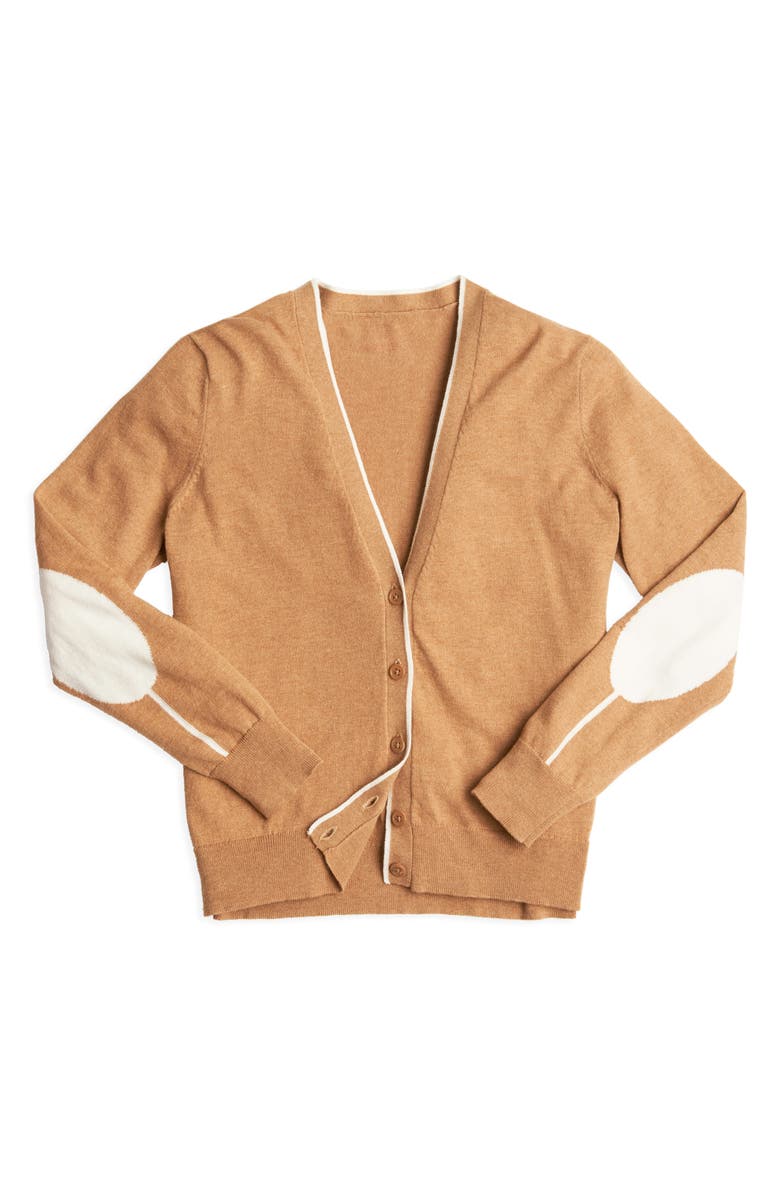 Court & Rowe Elbow Detail Tipped Cardigan, Alternate, color,