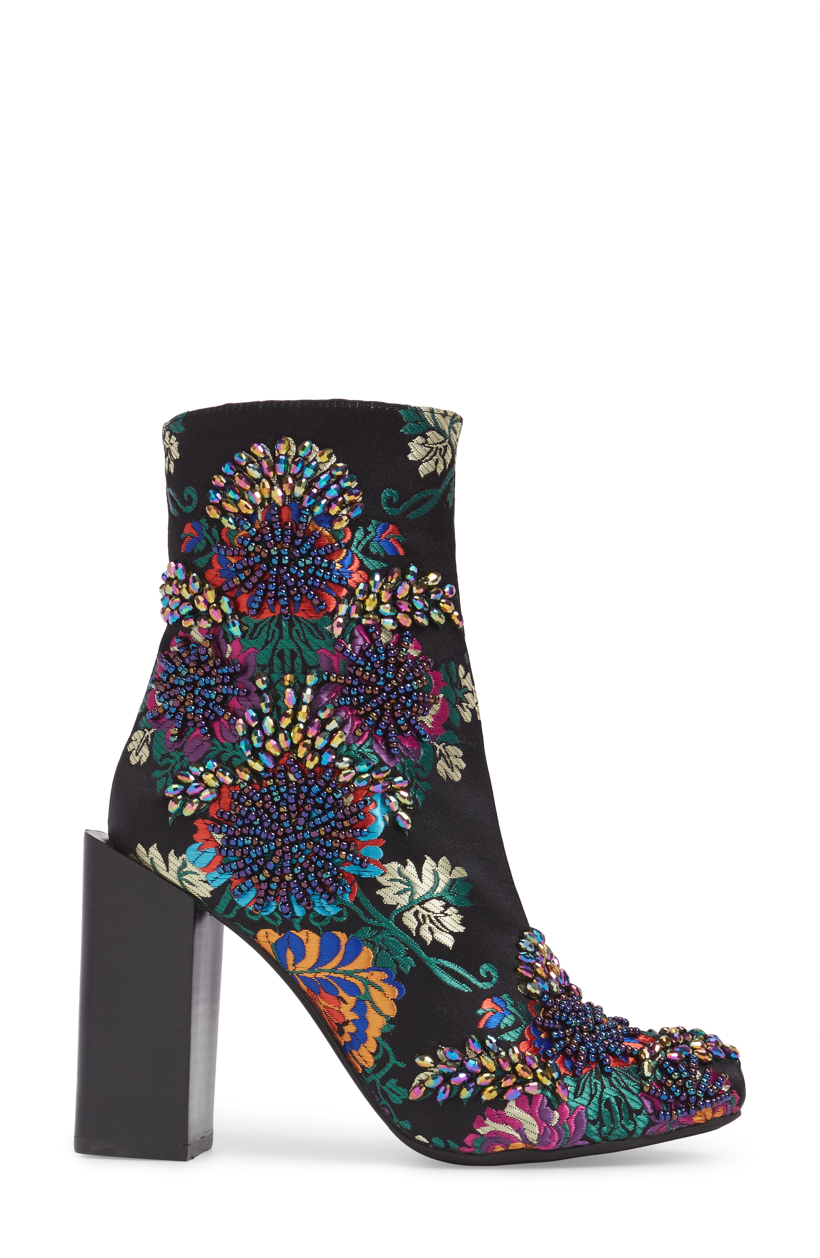 Jeffrey Campbell Stratford Embellished Brocade Bootie, Alternate, color, 