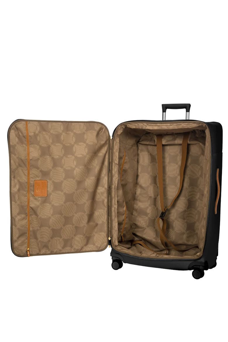 Firenze Softside 32" X-Large Checked Compound Spinner Luggage, Alternate, color, Black