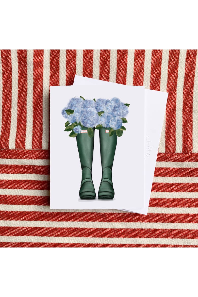 Rain Boot Hydrangeas Greeting Card Pack Set, Alternate, color, Multi-Pack
