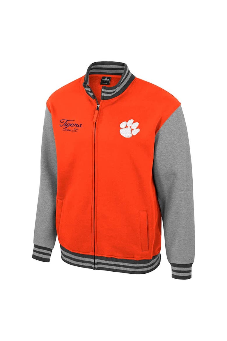 Men's Colosseum  Orange Clemson Tigers Ambi-Turner Full-Zip Varsity Jacket, Alternate, color, Orange