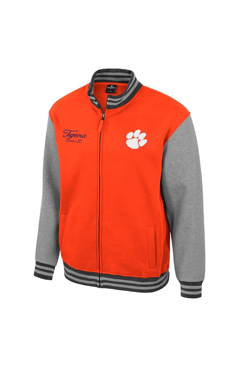 COLOSSEUM Men's Colosseum  Orange Clemson Tigers Ambi-Turner Full-Zip Varsity Jacket, Alternate, color, Orange
