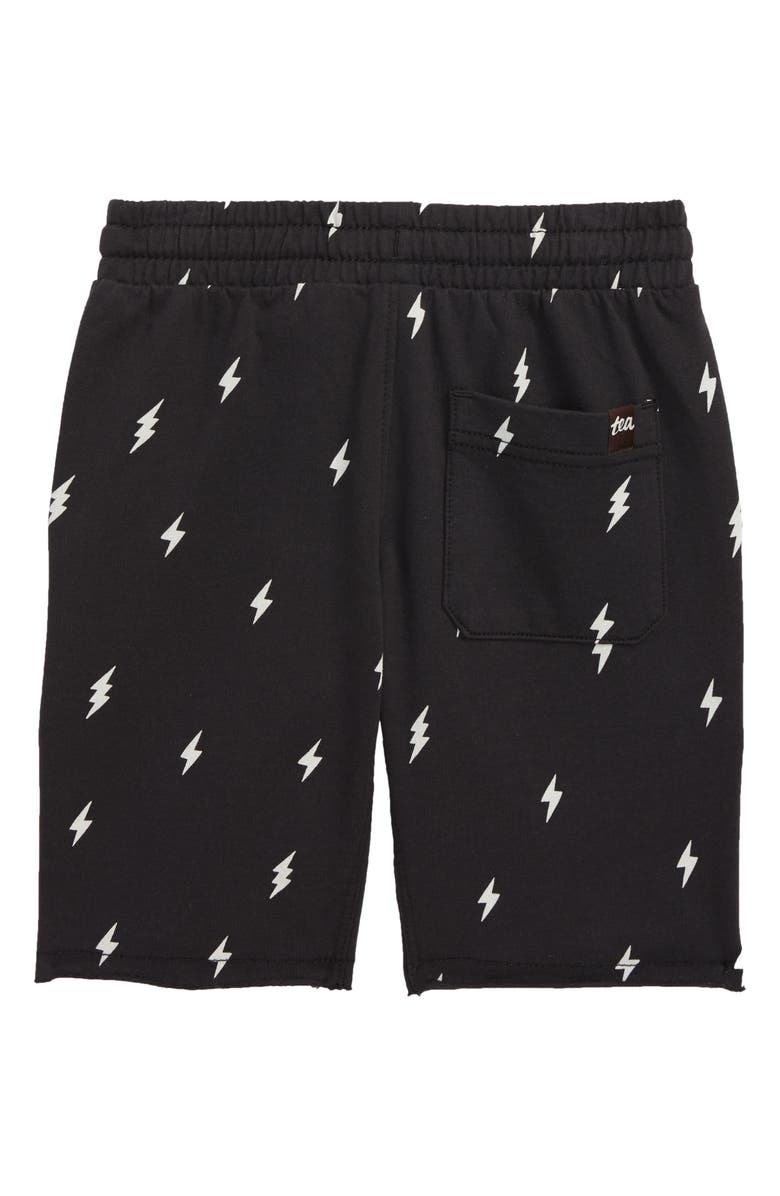 Tea Collection Printed Knit Gym Shorts, Alternate, color, 