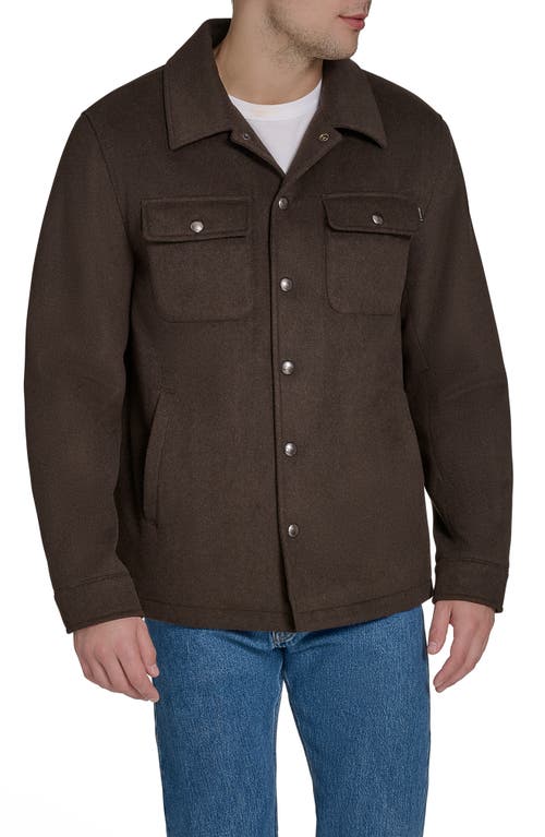 Dockers ® Fleece Lined Shirt Jacket In Brown