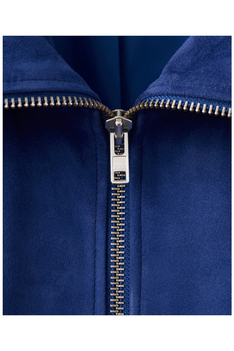 Suede Jacket, Alternate, color, BLUE
