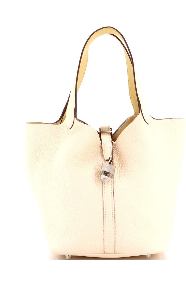 Pre-Owned Hermes Picotin Lock Bag Clemence MM, Main, color, Nata