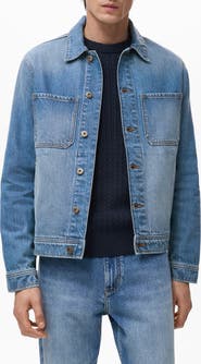 MANGO Slim Fit Denim Workwear Jacket
