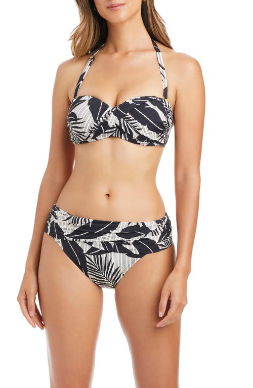 Bleu Rod Beattie Rod Beattie Twist Bandeau Bikini Top In Black