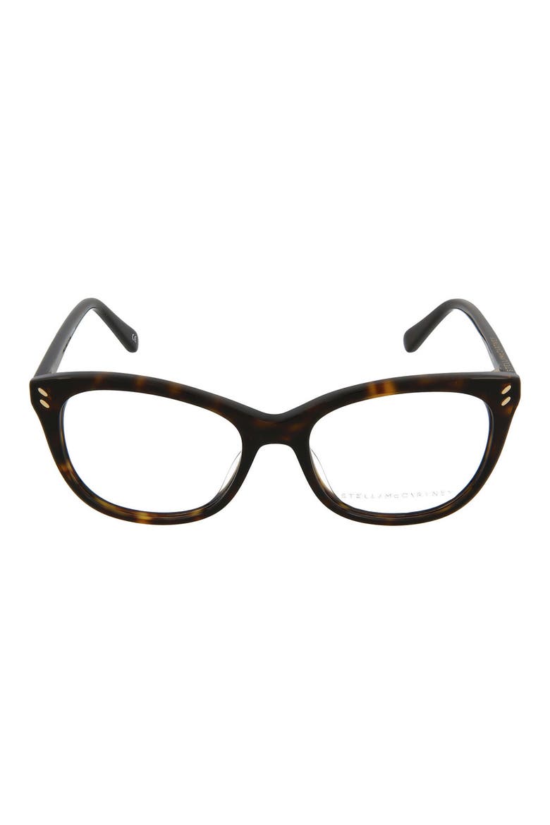 50mm Cat Eye Optical Frames, Main, color, HAVANA HAVANA TRANSPARENT/ TRN
