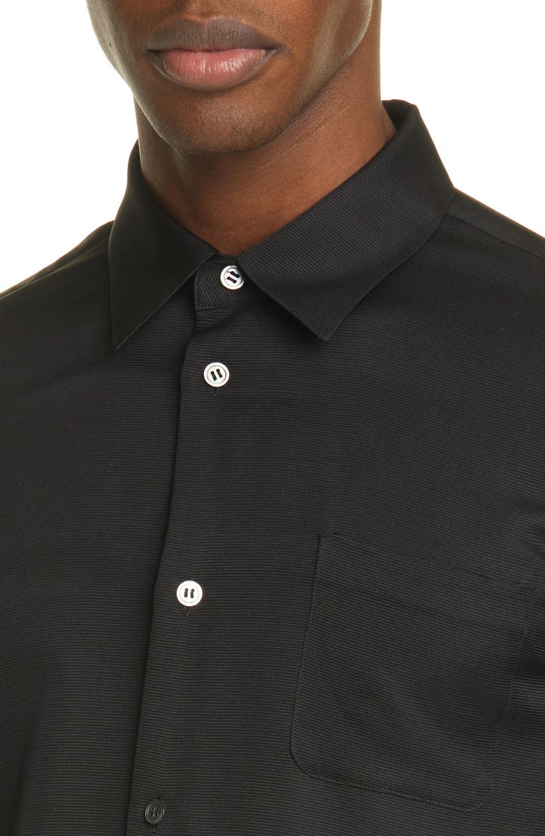 Undercover Dylan Thomas Quote Silk Shirt, Alternate, color,