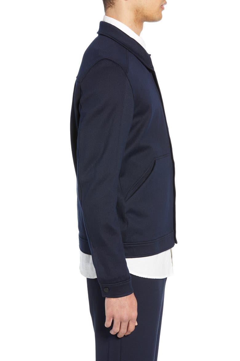 Matt Knit Shirt Jacket, Alternate, color, DARK SAPPHIRE